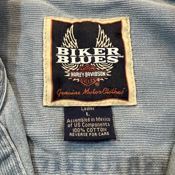 Harley-Davidson Denim Shirt Large - Picture 4 of 5